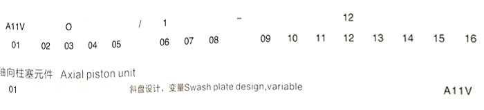 A11VO變量泵訂貨型號/標準型