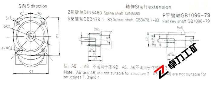 A2F定量泵/馬達外形尺寸